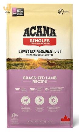 ACANA Singles Grass-fed Lamb - sucha karma dla psa - 17 kg