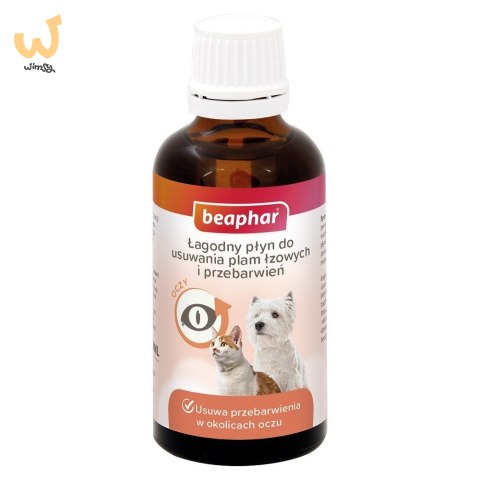 BEAPHAR - łagodny płyn do usuwania plam łzowych dla psa i kota - 50ml BEAPHAR - łagodny płyn do usuwania plam łzowych dla psa i kota - 50ml