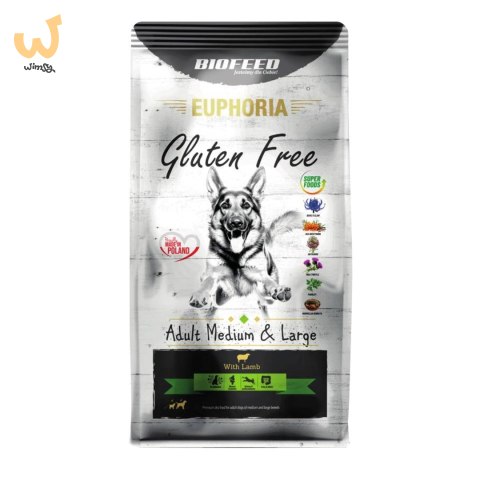 BIOFEED Euphoria G-F psy MID&MAXI jagnięcina 12kg BIOFEED Euphoria G-F psy MID&MAXI jagnięcina 12kg