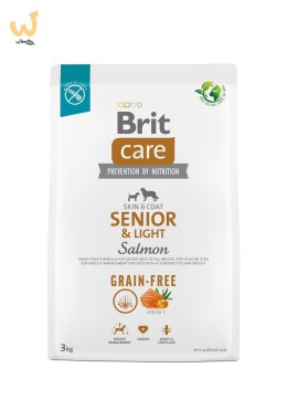 BRIT Care Grain-Free Senior & Light Salmon - sucha karma dla psa - 3 kg