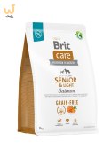 BRIT Care Grain-Free Senior & Light Salmon - sucha karma dla psa - 3 kg