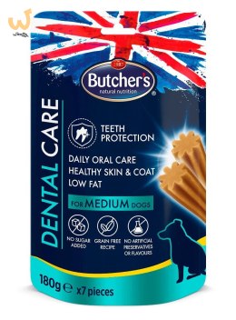 BUTCHER'S Dental Care for medium dogs - przysmak dentystyczny dla psów średnich - 180 g