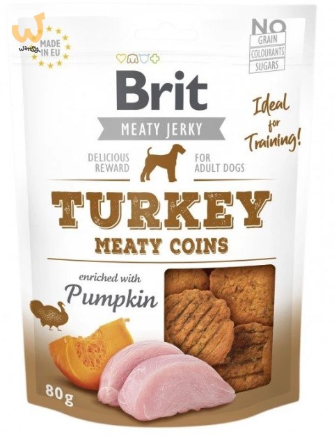 Brit Jerky Turkey Meaty Coins - Indyk - przysmak dla psa - 200 g Brit Jerky Turkey Meaty Coins - Indyk - przysmak dla psa - 200 g