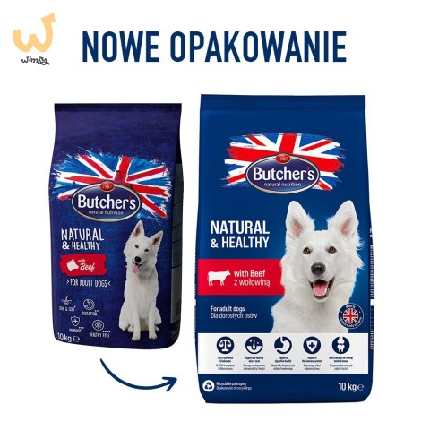 Butcher's Natural&Healthy z wołowiną - sucha karma dla psa - 10 kg Butcher's Natural&Healthy z wołowiną - sucha karma dla psa - 10 kg
