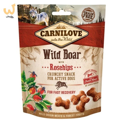 CARNILOVE Fresh Crunchy Dzik z dziką różą - przysmak dla psa - 200 g CARNILOVE Fresh Crunchy Dzik z dziką różą - przysmak dla psa - 200 g