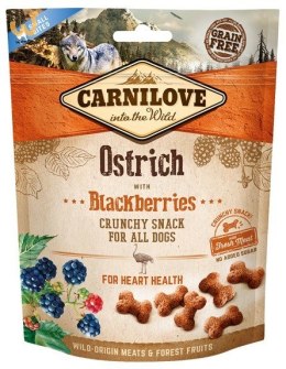 CARNILOVE Fresh Crunchy Struś z jeżynami - przysmak dla psa - 200 g