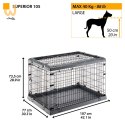 FERPLAST Superior 105 - klatka dla psów - 107 x 77 x 73,5 cm