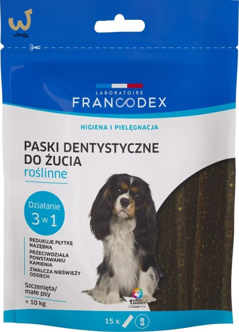 FRANCODEX Paski do gryzienia S na brzydki zapach z pyska 228 g/ 15 szt