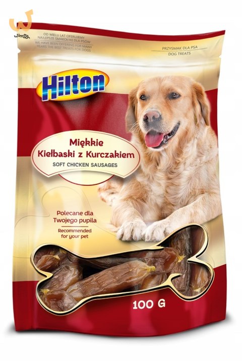 HILTON Miękkie kiełbaski z kurczakiem dla psa - 100 g HILTON Miękkie kiełbaski z kurczakiem dla psa - 100 g