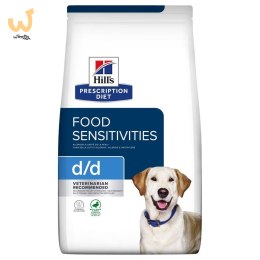 Hill's PD d/d food sensitivities, duck and rice, dla psa 4 kg (WYPRZEDAŻ)