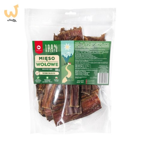 MACED 100% Natura mięso wołowe - przysmak dla psa - 500 g MACED 100% Natura mięso wołowe - przysmak dla psa - 500 g