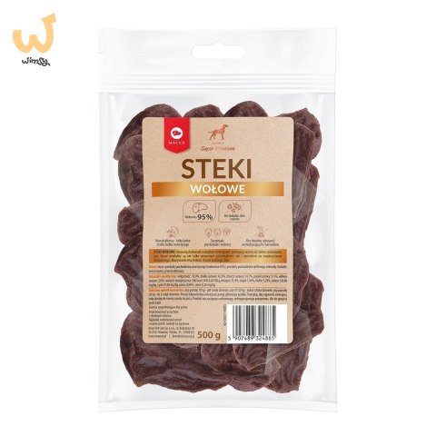 MACED Steki wołowe - przysmak dla psa - 500 g MACED Steki wołowe - przysmak dla psa - 500 g