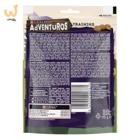 PURINA Adventuros Training dziczyzna - przysmak dla psa - 115g PURINA Adventuros Training dziczyzna - przysmak dla psa - 115g