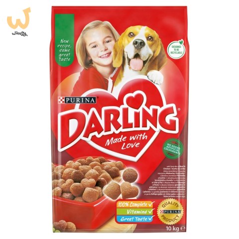 PURINA Darling Wołowina z kurczakiem - sucha karma dla psa - 10 kg