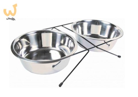 TRIXIE Stojak z miskami - 2x1,8 L 24833 TRIXIE Stojak z miskami - 2x1,8 L 24833