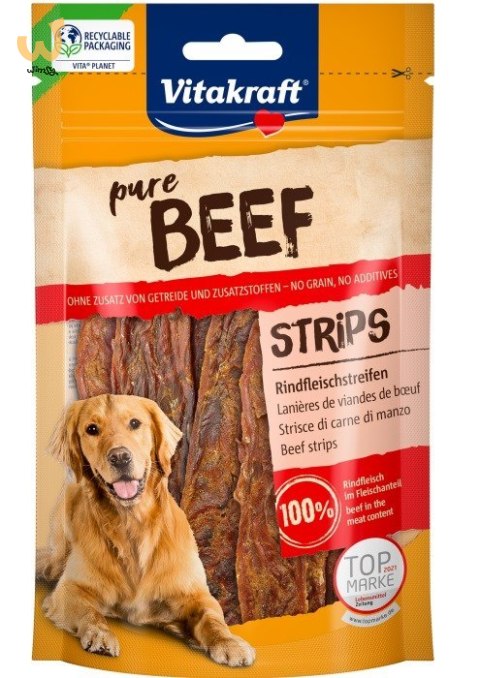 VITAKRAFT BEEF paski wołowina przysmak dla psa 80g VITAKRAFT BEEF paski wołowina przysmak dla psa 80g