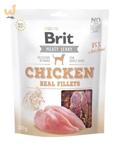 Brit Jerky Chicken Real Fillets - Kurczak - przysmak dla psa - 200 g Brit Jerky Chicken Real Fillets - Kurczak - przysmak dla psa - 200 g