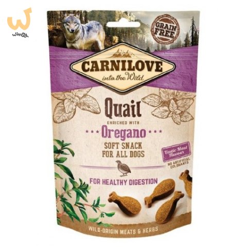 CARNILOVE Soft Moist Snack Quail+Oregano - przysmak dla psa - 200 g CARNILOVE Soft Moist Snack Quail+Oregano - przysmak dla psa - 200 g