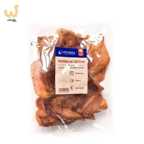 Gryzak dla psów PETMEX Ucho wieprzowe 40g 10szt Gryzak dla psów PETMEX Ucho wieprzowe 40g 10szt