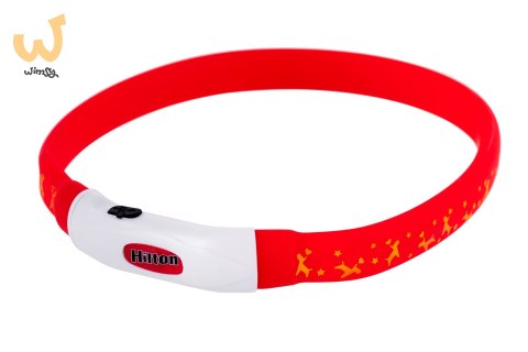 HILTON LED Obroża Silikonowa 1,4x0,8x40cm z USB dla psa HILTON LED Obroża Silikonowa 1,4x0,8x40cm z USB dla psa