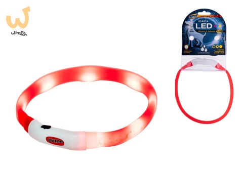 HILTON LED Obroża Silikonowa 1,4x0,8x40cm z USB dla psa HILTON LED Obroża Silikonowa 1,4x0,8x40cm z USB dla psa