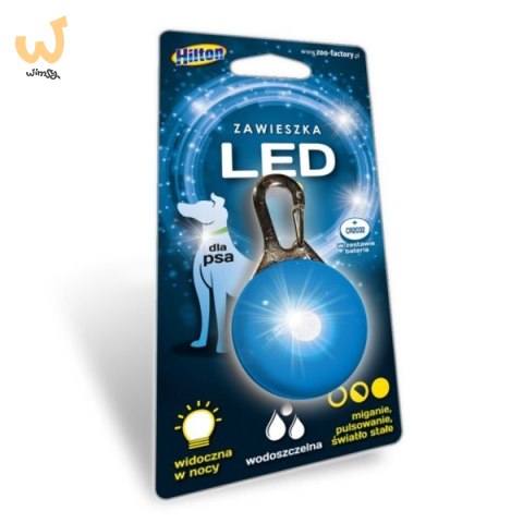HILTON LED Zawieszka Silikonowa 2,0x3,1x5,5cm dla psa HILTON LED Zawieszka Silikonowa 2,0x3,1x5,5cm dla psa