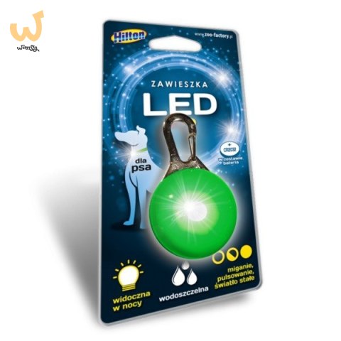 HILTON LED Zawieszka Silikonowa 2,0x3,1x5,5cm dla psa HILTON LED Zawieszka Silikonowa 2,0x3,1x5,5cm dla psa