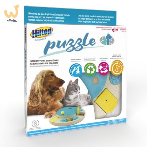 HILTON Puzzle Interaktywna Łamigłówka na Smakołęki dla psa/kota HILTON Puzzle Interaktywna Łamigłówka na Smakołęki dla psa/kota