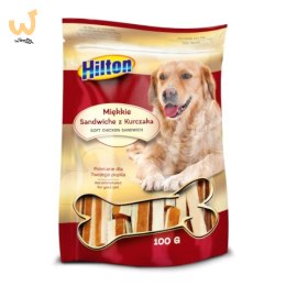Hilton Przysmak miękkie sandwiche z kurczaka dla psa - 100 g
