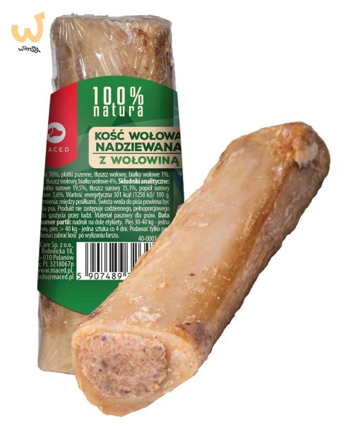 MACED Kość Nadziewana z Wołowiną 150g dla psa