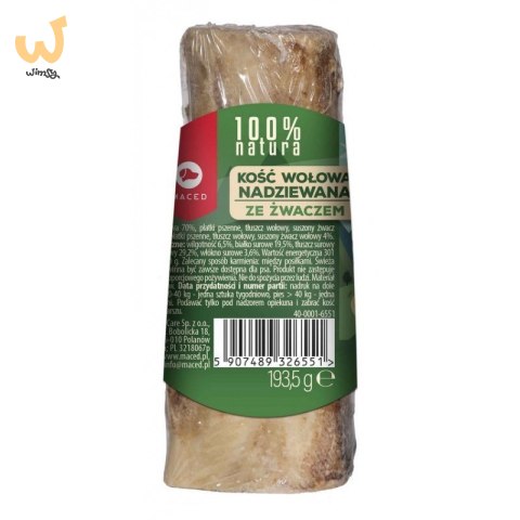 MACED Kość Nadziewana ze Żwaczem dla psa 193,5 g MACED Kość Nadziewana ze Żwaczem dla psa 193,5 g
