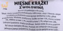 MACED MIĘSNE KRĄŻKI Z WOŁOWINĄ - przysmak dla psa - 500 G