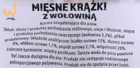 MACED MIĘSNE KRĄŻKI Z WOŁOWINĄ - przysmak dla psa - 500 G MACED MIĘSNE KRĄŻKI Z WOŁOWINĄ - przysmak dla psa - 500 G