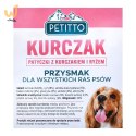 PETITTO Patyczki z ryżem i kurczakiem 500G