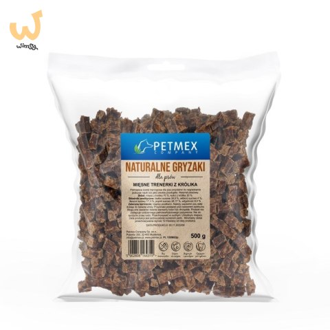 PETMEX Mięsne trenerki z królika - przysmak dla psa - 500 g