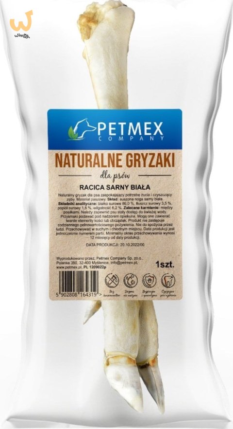 PETMEX Racica Sarny biała - Przysmak dla psa - 1szt