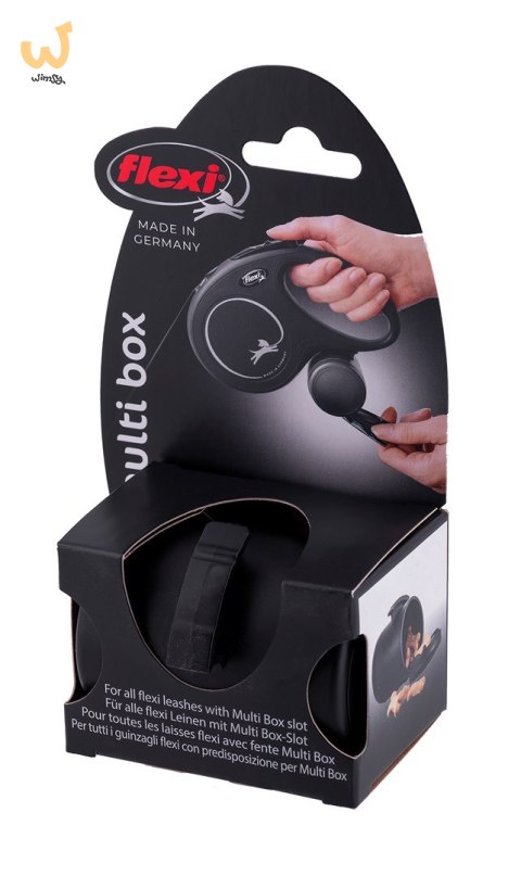 Pojemnik flexi Vario Multi Box - pojemnik na karmę lub woreczki, kolor czarny Pojemnik flexi Vario Multi Box - pojemnik na karmę lub woreczki, kolor czarny