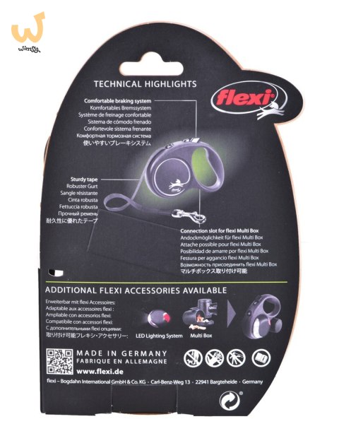Smycz flexi automatyczna Black Design S taśma 5 m - dla psa do 15 kg, kolor różowy Smycz flexi automatyczna Black Design S taśma 5 m - dla psa do 15 kg, kolor różowy