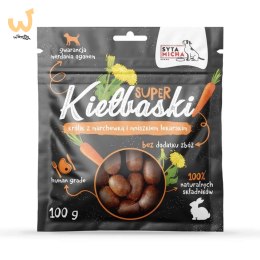 Syta Micha Super kiełbaski z królikiem - przysmak dla psa - 100g