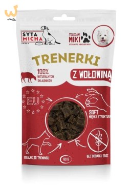 Syta Micha Trenerki z wołowiną - przysmak dla psa - 80g