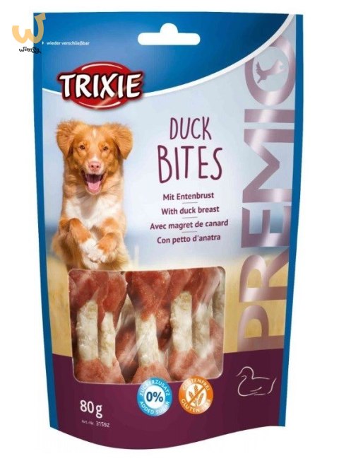 TRIXIE Snacki Premio Kaczka - przysmak dla psa - 80 g