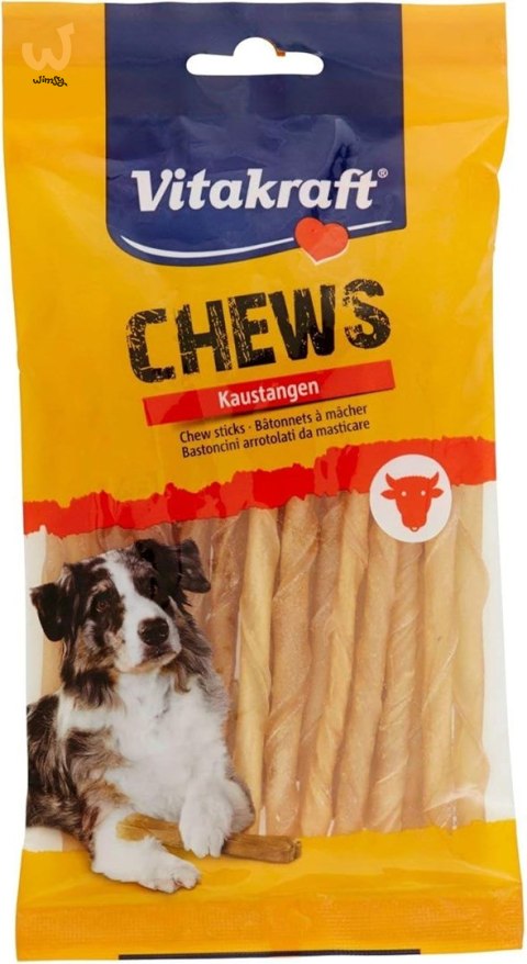 VITAKRAFT Chews intens Kabanos zwijane 12,5cm - Przysmak dla psa - 25szt VITAKRAFT Chews intens Kabanos zwijane 12,5cm - Przysmak dla psa - 25szt