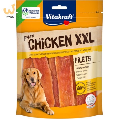VITAKRAFT Kurczak filety XXL - Przysmak dla psa - 250g VITAKRAFT Kurczak filety XXL - Przysmak dla psa - 250g