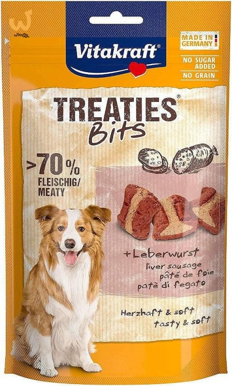 VITAKRAFT TREATIES BITS wątróbka przysmak dla psa 120g VITAKRAFT TREATIES BITS wątróbka przysmak dla psa 120g