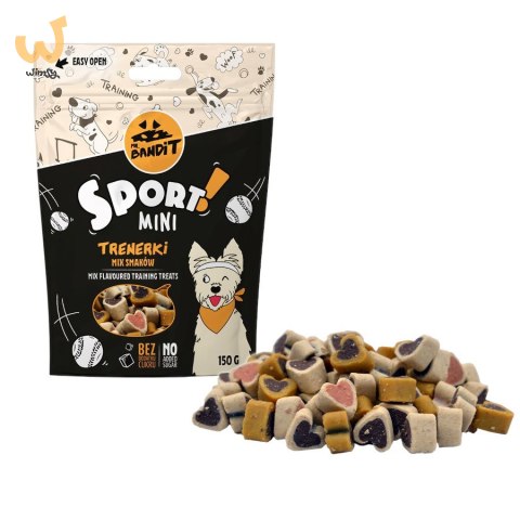 VetExpert Mr.Bandit SPORT MINI Trenerki mix smaków - Przysmak dla psów - 150g VetExpert Mr.Bandit SPORT MINI Trenerki mix smaków - Przysmak dla psów - 150g