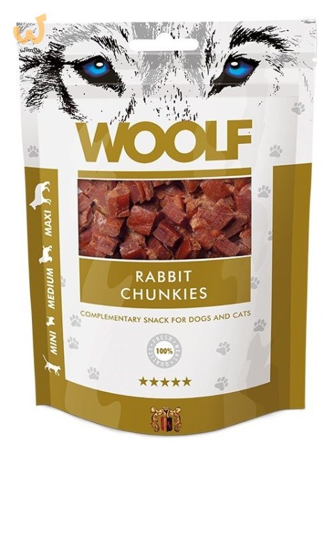 WOOLF Przysmak Rabbit Chunkies dla psa 100g WOOLF Przysmak Rabbit Chunkies dla psa 100g
