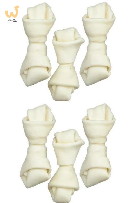 ZOLUX Kość wiązana biała 6 cm x 6