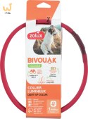 ZOLUX Obroża LED silikon BIVOUAK czerwona