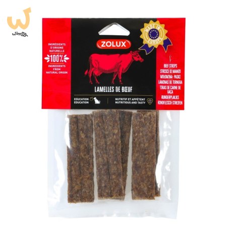 ZOLUX Przysmak naturalny dla psa Paski wołowe 100 g ZOLUX Przysmak naturalny dla psa Paski wołowe 100 g