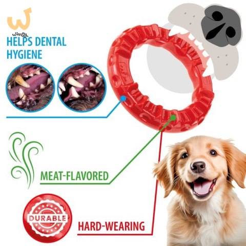 FERPLAST Smile Ring S Red zabawka dla psa FERPLAST Smile Ring S Red zabawka dla psa
